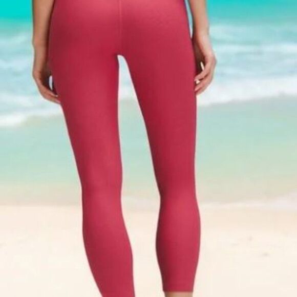 lululemon V-Waist Yoga Tight 25" Grid Texture- Vintage Rose - Picture 2 of 3